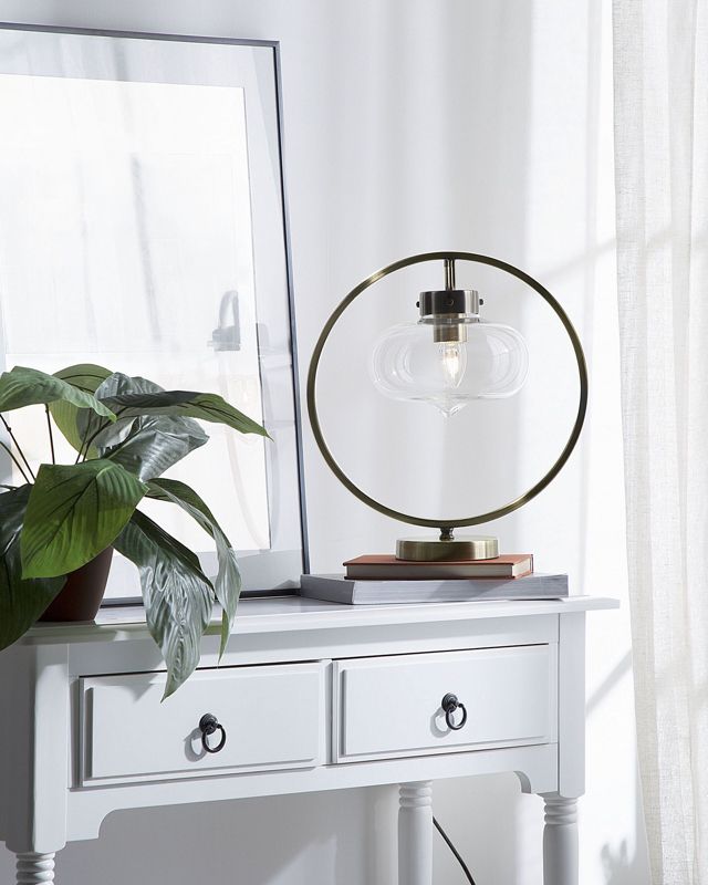 Lampa stołowa Severn Metal Złoty 1 szt.