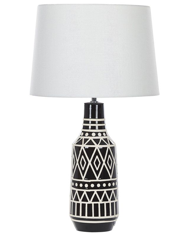 Lampa stołowa Shebelle Ceramika Czarny 1 szt.
