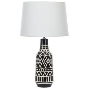 Lampa stołowa Shebelle Ceramika Czarny 1 szt.