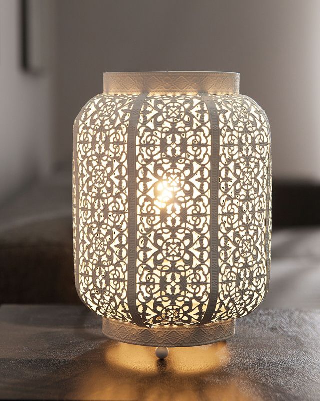 Lampa stołowa Somes Metal Biały 1szt.