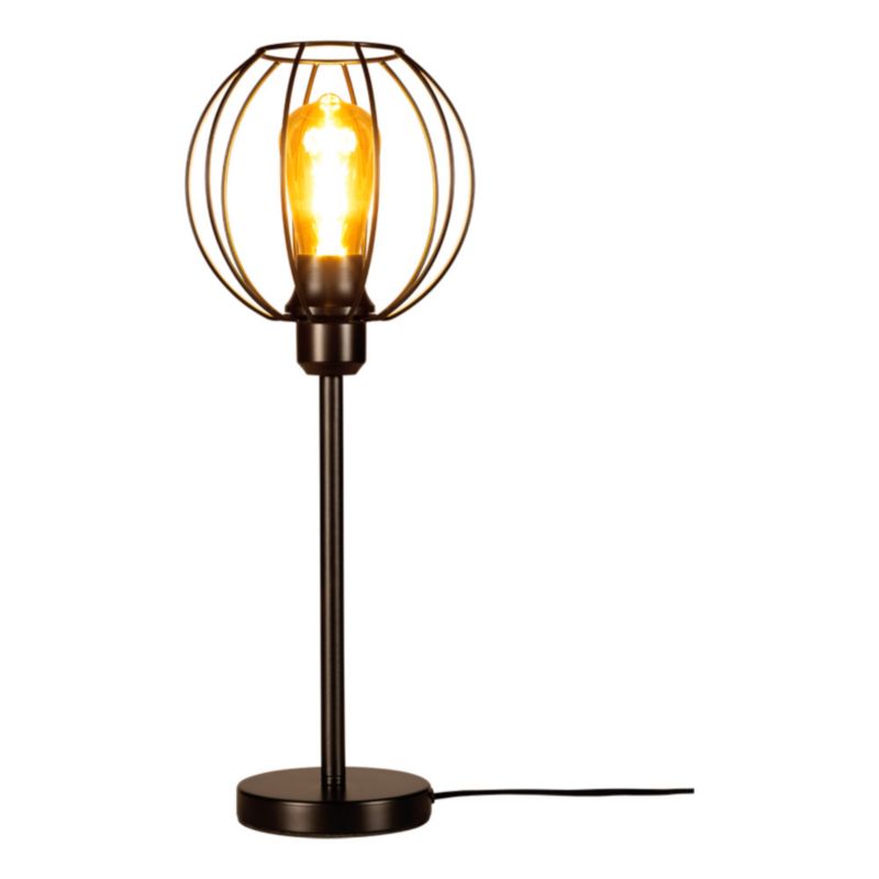 Lampa Stołowa SPOT Light 1xE27 Max.25W Klasyczna Kompozycja Eleganckiej Czerni, Polski Producent, 1 szt.