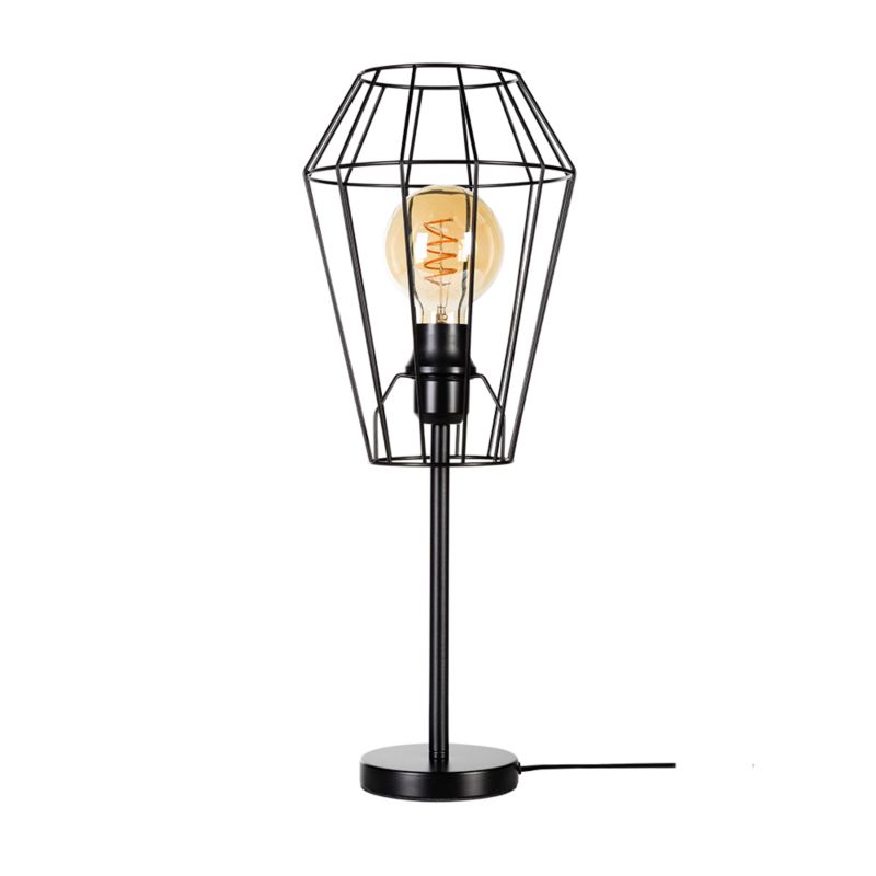 Lampa Stołowa SPOT Light 1xE27 Max.25W Subtelna Czerń w Nowoczesnym Stylu, Polski Producent, 1 szt.