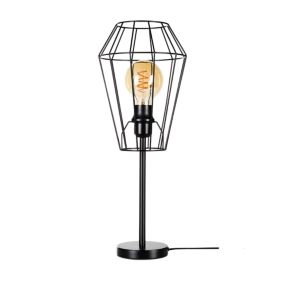 Lampa Stołowa SPOT Light 1xE27 Max.25W Subtelna Czerń w Nowoczesnym Stylu, Polski Producent, 1 szt.