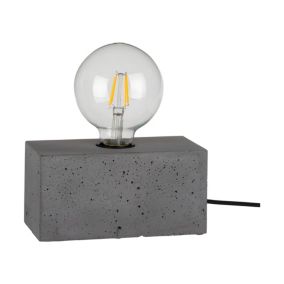 Lampa Stołowa SPOT Light  1xE27 Max.25W Szary Beton, Polski Producent, 1 szt.