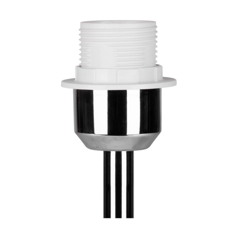 Lampa Stołowa SPOT Light 1xE27 Max.40W Chromowana Podstawa z Srebrnym Abażurem, Polski Producent, 1 szt.