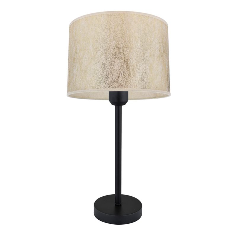 Lampa Stołowa SPOT Light 1xE27 Max.40W Czarna Podstawa z Złotym Abażurem, Polski Producent, 1 szt.