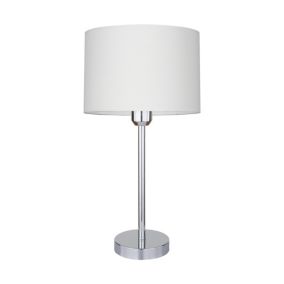 Lampa Stołowa SPOT Light 1xE27 Max.40W Połączenie Chromu z Abażurem z Wzorem w Krokodyla, Polski Producent, 1 szt.