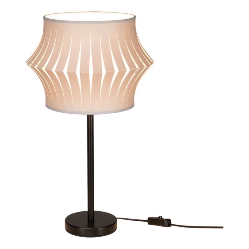 Lampa Stołowa SPOT Light 1xE27 Max.40W Połączenie Czarnej Podstawy z Szarym Abażurem, Polski Producent, 1 szt.
