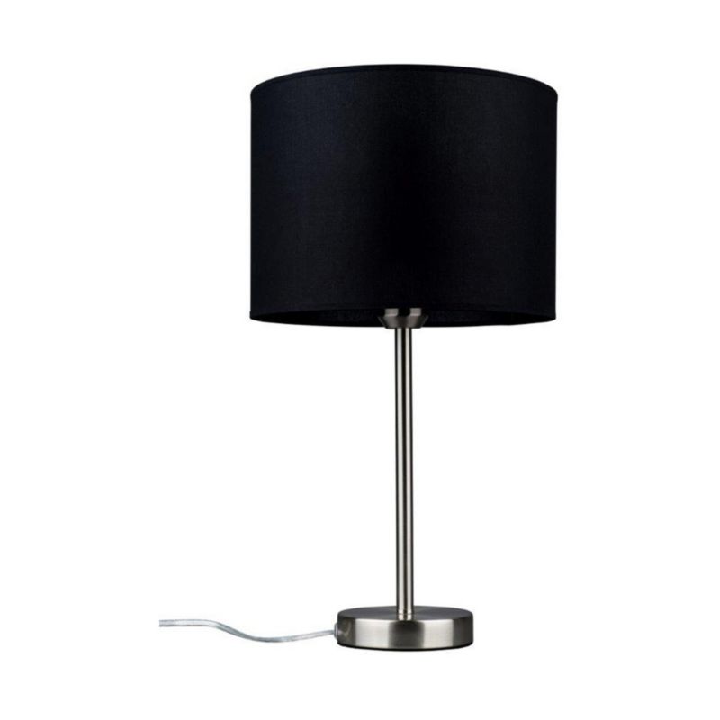 Lampa Stołowa SPOT Light  1xE27 Max.40W Subtelna Satyna w Połączeniu z Czarną Tkaniną Polski Producent 1 szt.