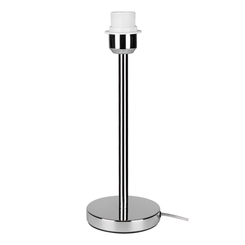 Lampa Stołowa SPOT Light 1xE27 Max.40W Subtelne Połączenie Chromu z Szarym Abażurem, Polski Producent, 1 szt.
