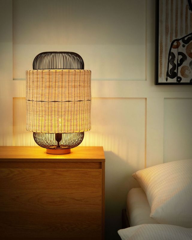 Lampa stołowa Tanganyika Rattan Naturalny 1 szt.