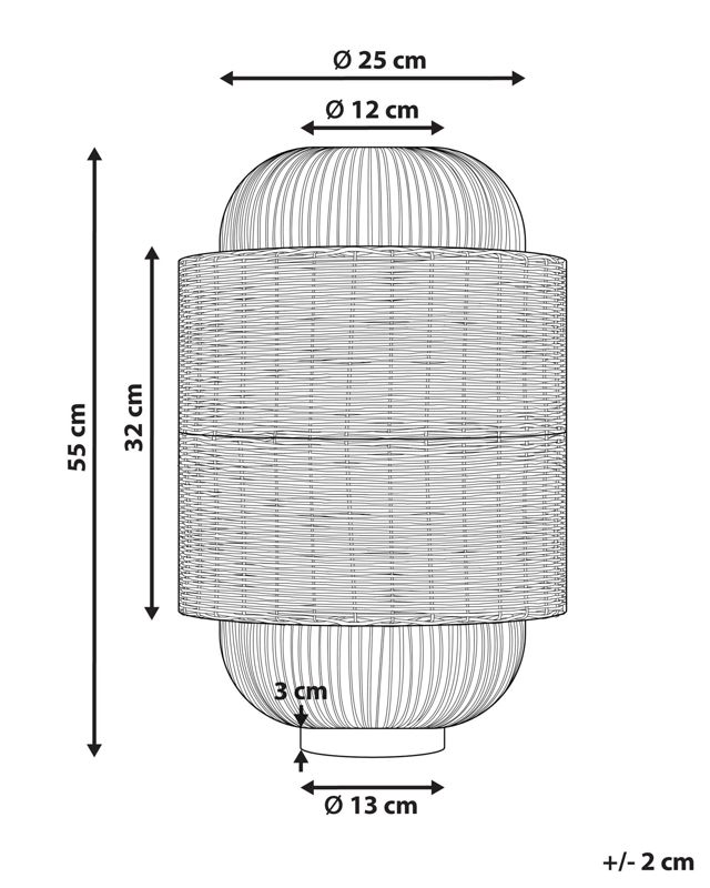 Lampa stołowa Tanganyika Rattan Naturalny 1 szt.