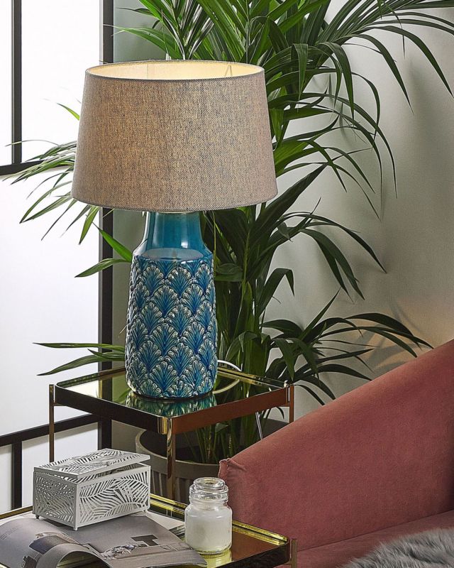 Lampa stołowa Thaya Ceramika Niebieski 1szt.