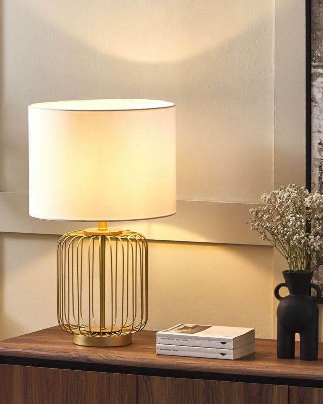 Lampa stołowa Thouet Metal Złoty 1szt.