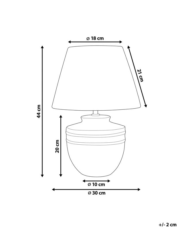 Lampa stołowa Tigre Ceramika Beżowy 1szt.