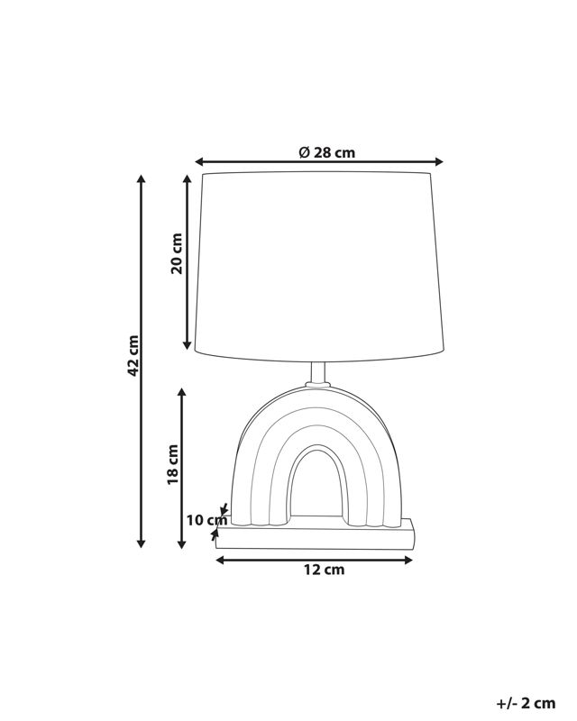 Lampa stołowa Titna Ceramika Kolorowy 1 szt.