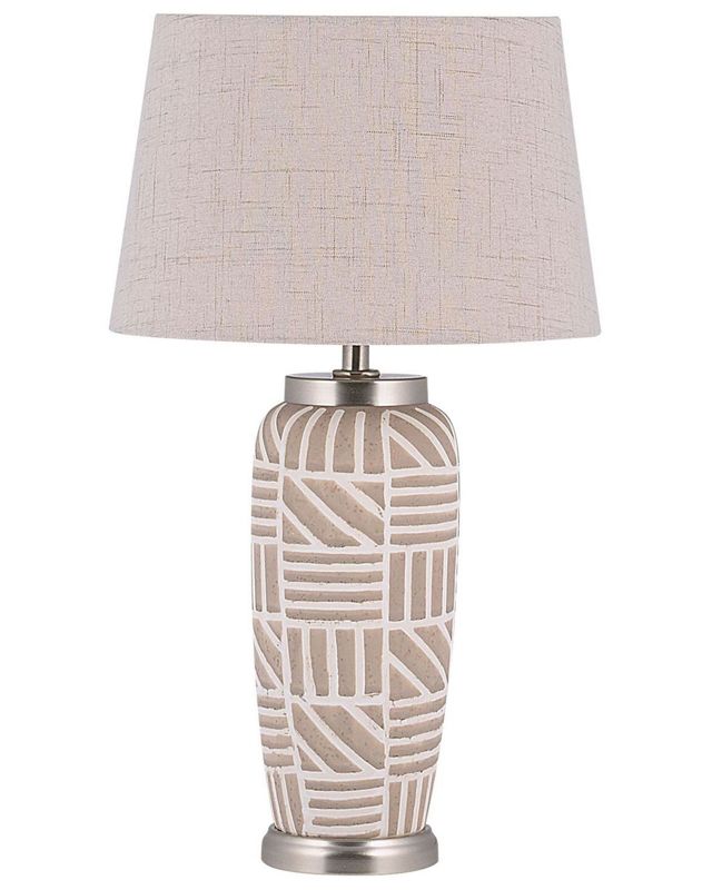 Lampa stołowa Traisen Ceramika Beżowy 1 szt.