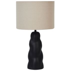 Lampa stołowa Vilar Ceramika Czarny 1 szt.