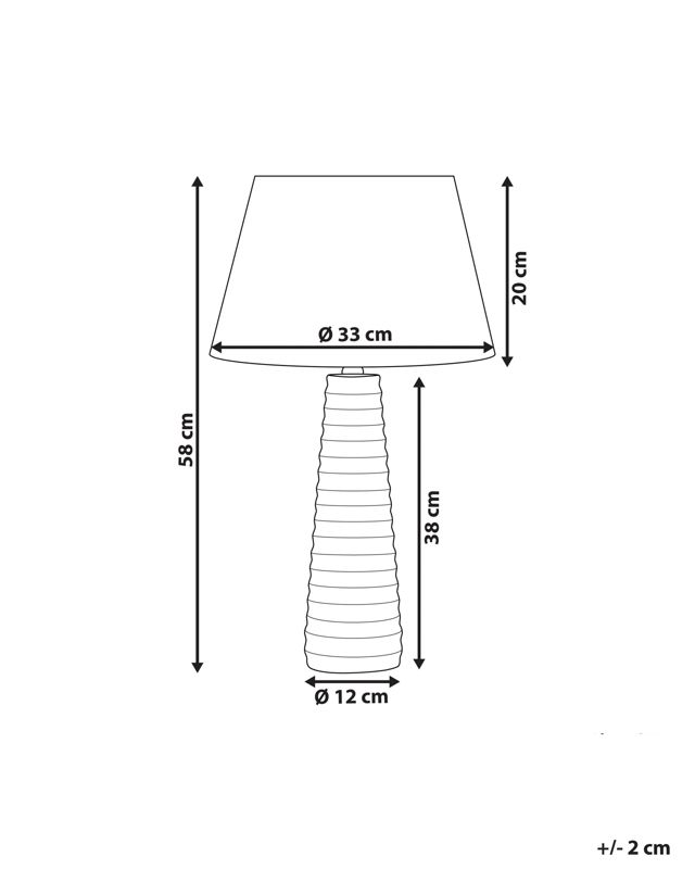 Lampa stołowa Vilnia Ceramika Srebrny 1szt.