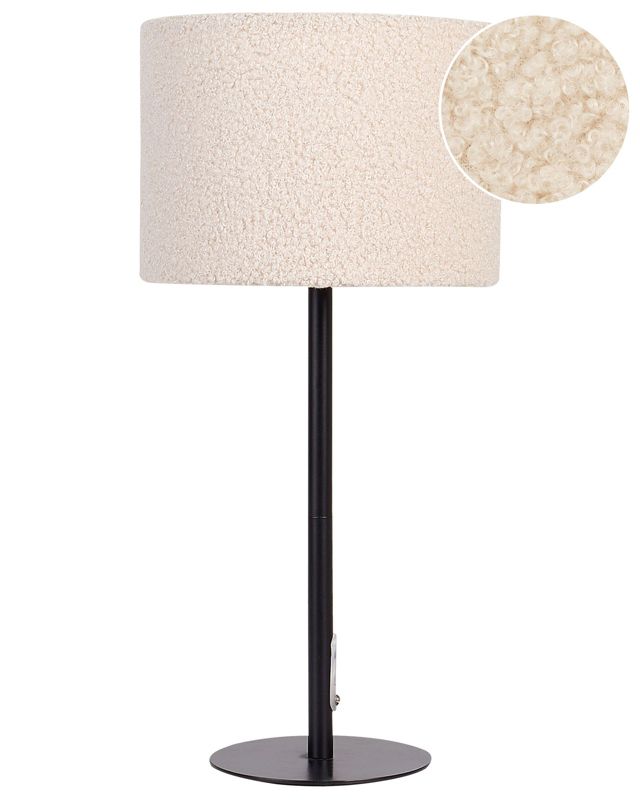 Lampa stołowa Vinazco Boucle Beżowy 1 szt.