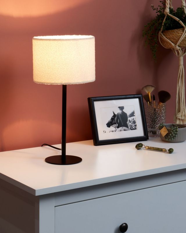 Lampa stołowa Vinazco Boucle Biały 1 szt.