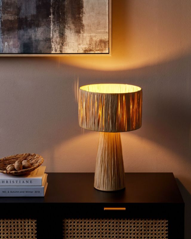 Lampa stołowa Welmel Plecionka Naturalny 1 szt.