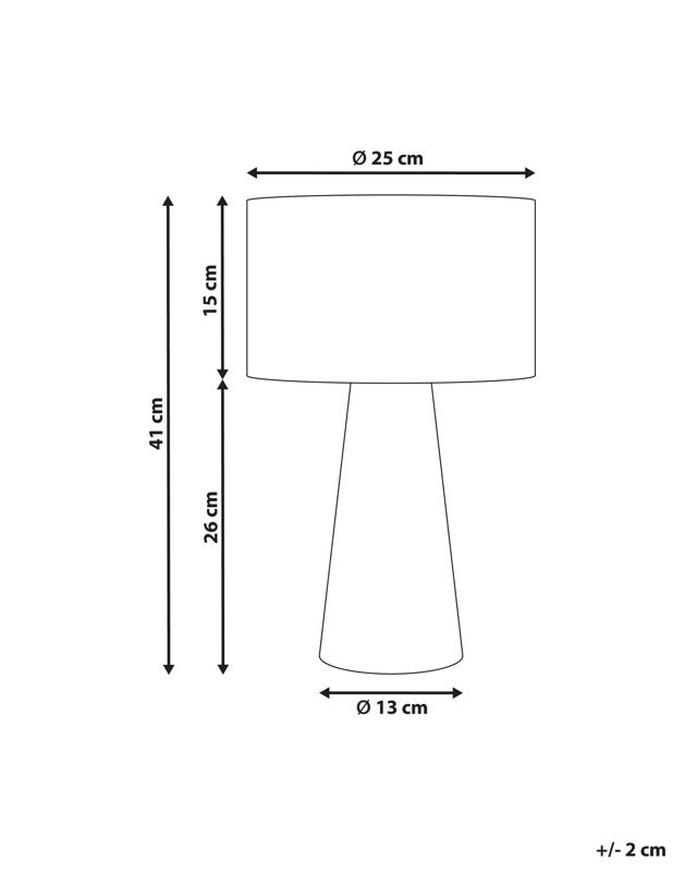 Lampa stołowa Welmel Plecionka Naturalny 1 szt.