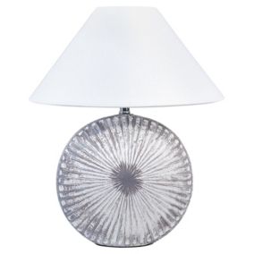 Lampa stołowa Yuna Ceramika Szary 1szt.