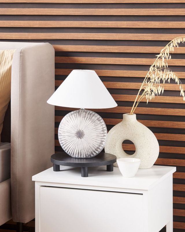Lampa stołowa Yuna Ceramika Szary 1szt.