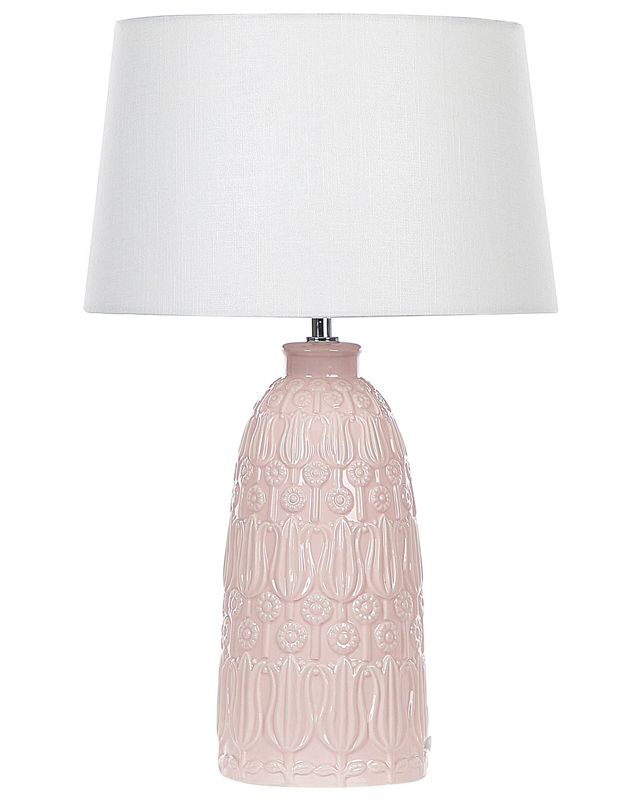 Lampa stołowa Zarima Ceramika Różowy 1 szt.