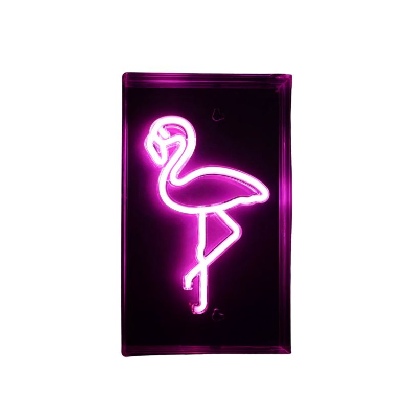 Lampa stołowa Zuma Line NEON FLAMING dziecięca różowa LED 3.44W  różowa IP20 -1 szt.