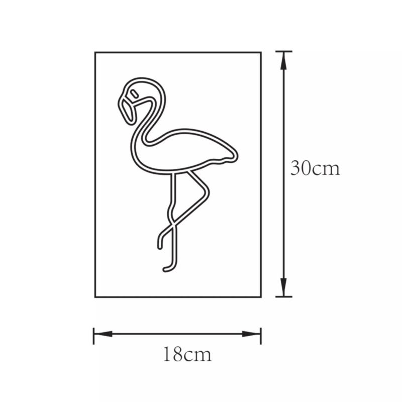 Lampa stołowa Zuma Line NEON FLAMING dziecięca różowa LED 3.44W  różowa IP20 -1 szt.
