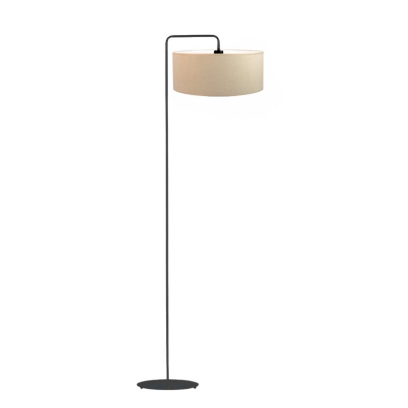 Lampa stojąca Volta Light Factory podłogowa z abażurem beżowy walec VOS 1szt.