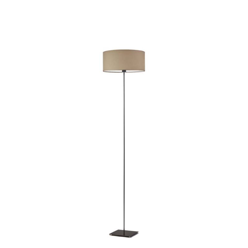 Lampa stojąca Volta Light Factory podłogowa z abażurem cappuccino walec 40cm BLUES II 1szt.