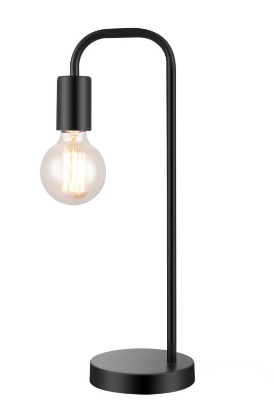 Lampa stojąca Ghlin 1-punktowa E27 czarna matowa