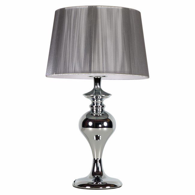 Lampa stołowa Gillenia 1 x 60 W E27 srebrna