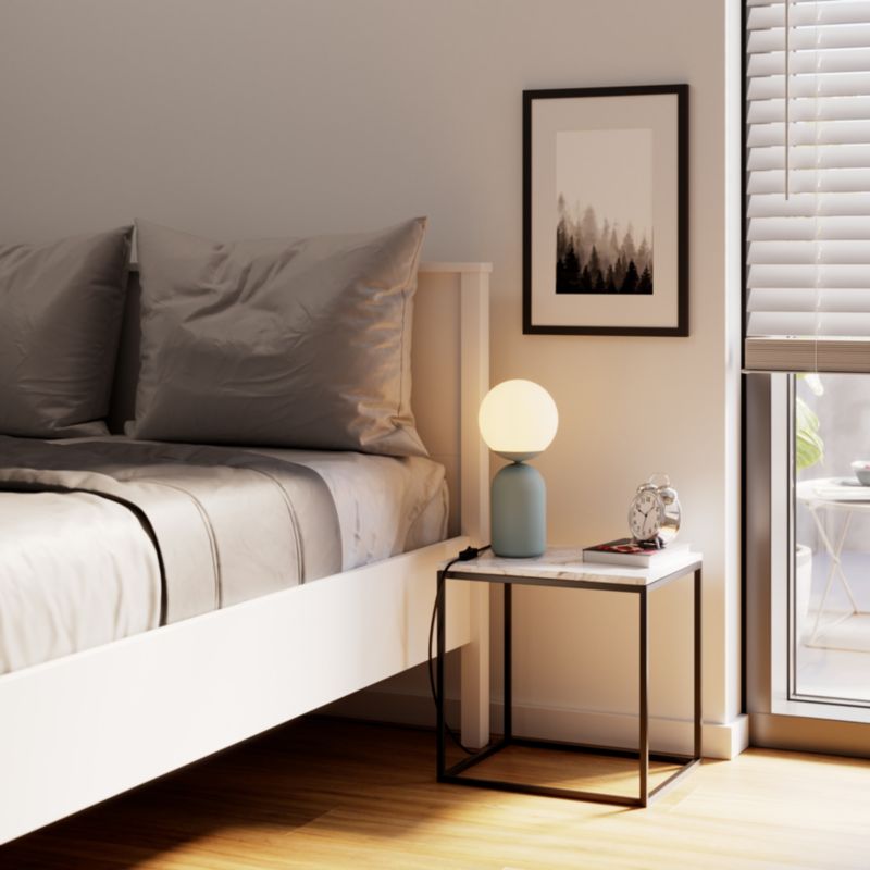 Lampa stołowa GoodHome Carterton 1 X E14 beż