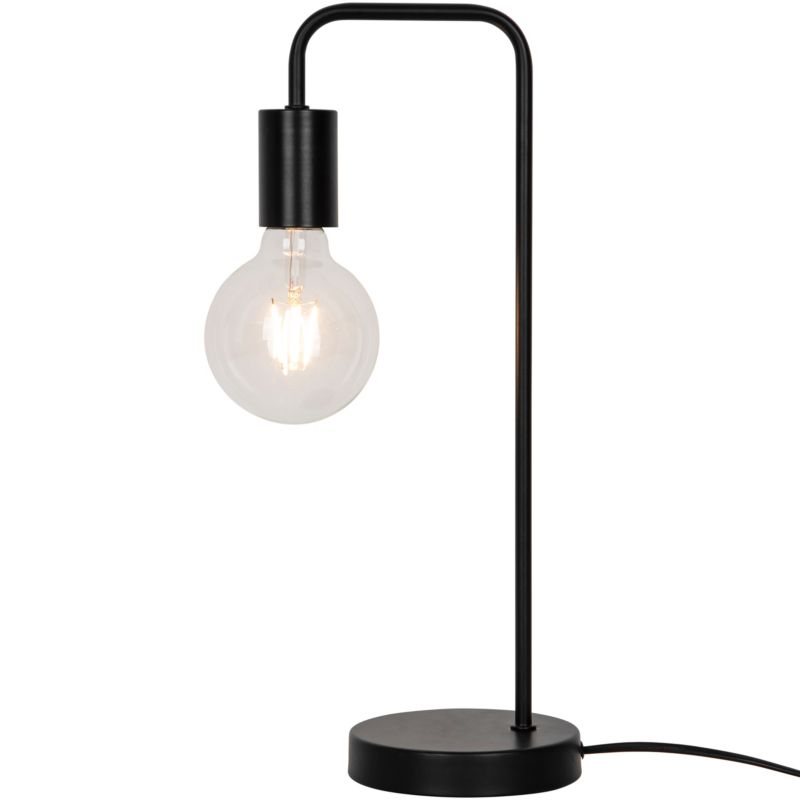 Lampa stołowa GoodHome Ghlin 1 x E27 czarna