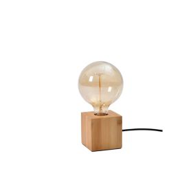 Lampa stołowa GoodHome Qausuit Bamb E27 kwadratowa
