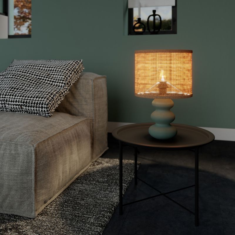 Lampa stołowa GoodHome Spirea 1 x E27 zielona