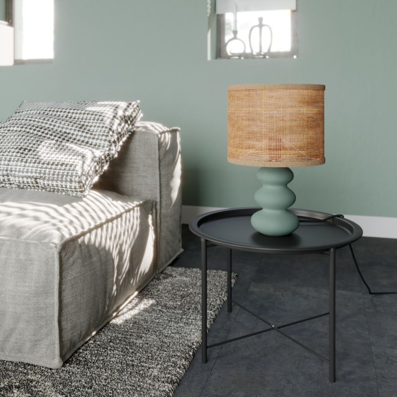 Lampa stołowa GoodHome Spirea 1 x E27 zielona