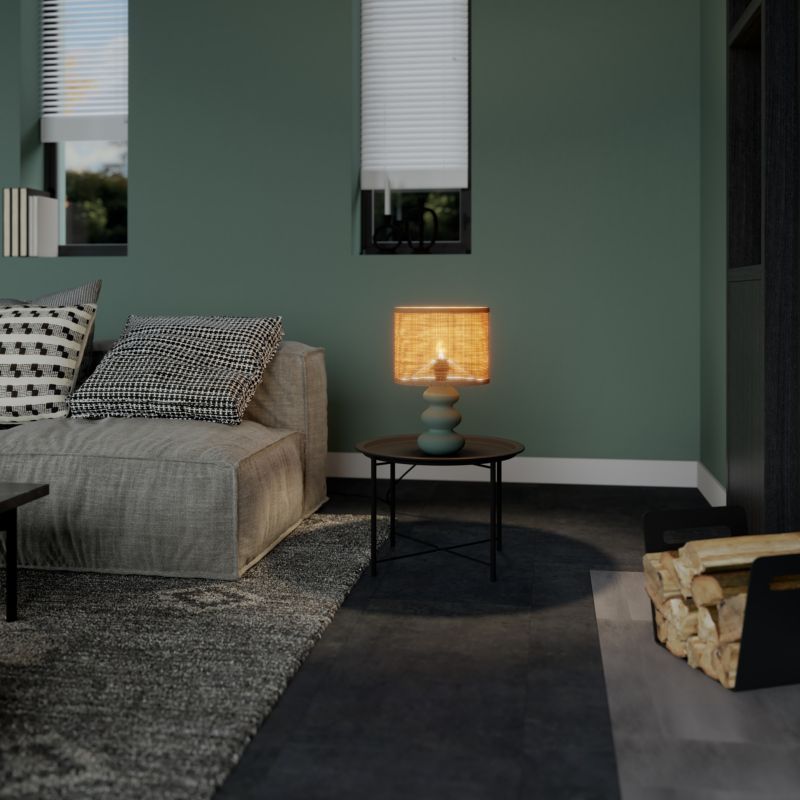 Lampa stołowa GoodHome Spirea 1 x E27 zielona