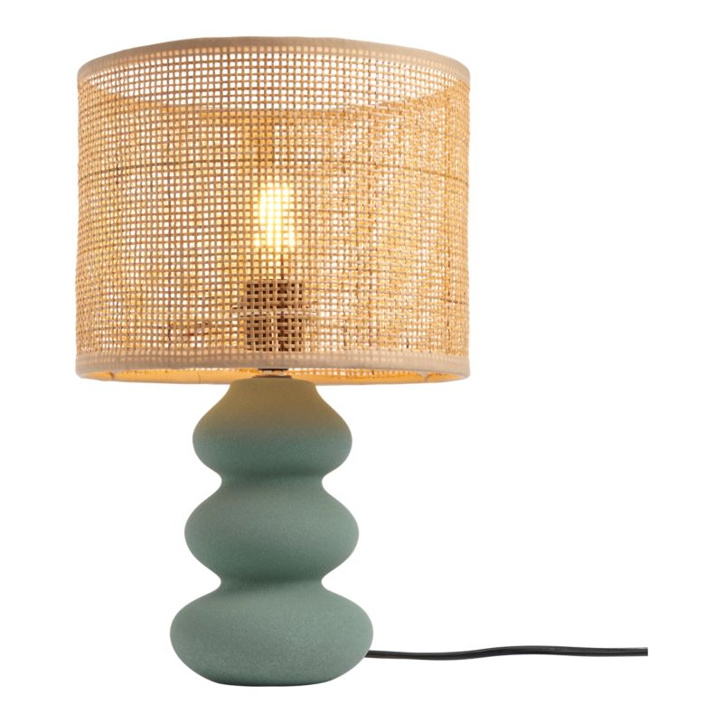 Lampa stołowa GoodHome Spirea 1 x E27 zielona