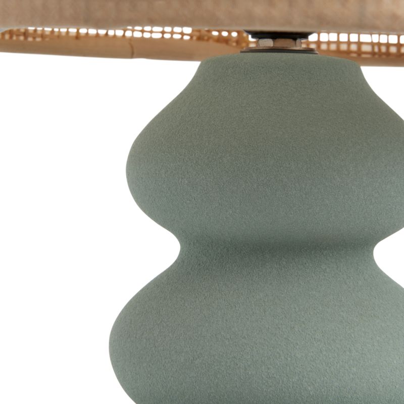 Lampa stołowa GoodHome Spirea 1 x E27 zielona
