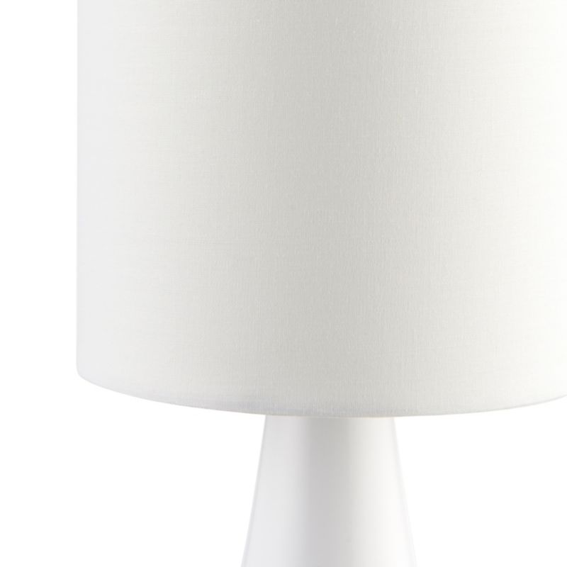 Lampa stołowa GoodHome Tertrez 1-punktowa E14 biała