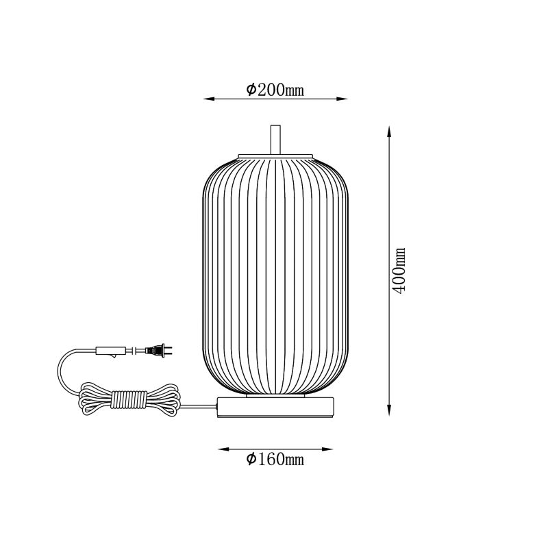 Lampa stołowa Olmeto 1 x E27 biała