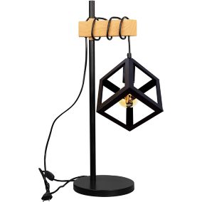 Lampa stołowa Polux Sweden Wood 1 x 20 W E27