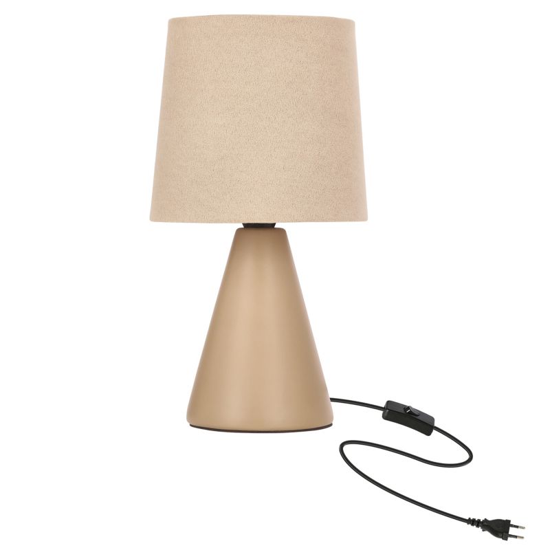 Lampa stołowa ceramiczna brązowa SATTI 1xE14x40W wys:24,5cm Candellux