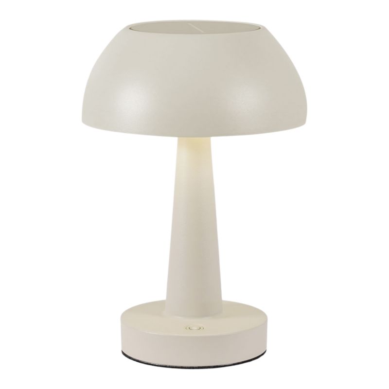 Lampa stołowa solarna GoodHome 4000 K DIM USB beżowa