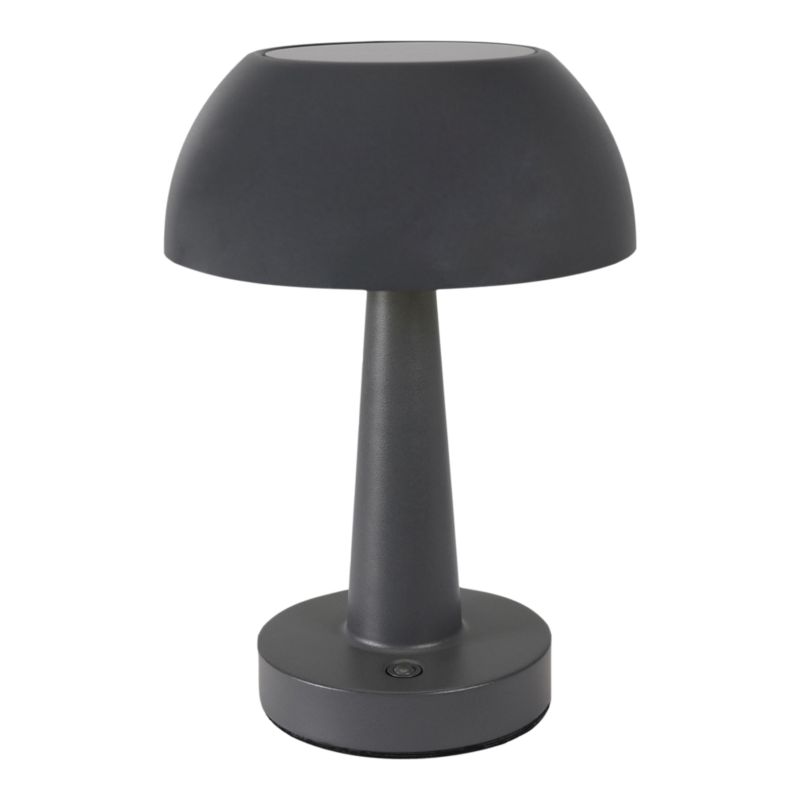 Lampa stołowa solarna GoodHome 4000 K DIM USB szara